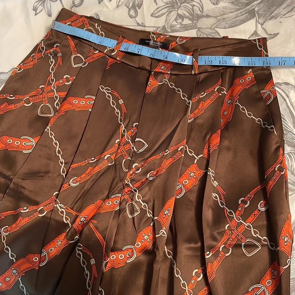 Banana Republic Belay Silk Pant Wide Leg